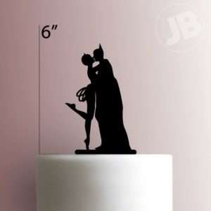 Cat Woman And Batman 100 Cake Topper