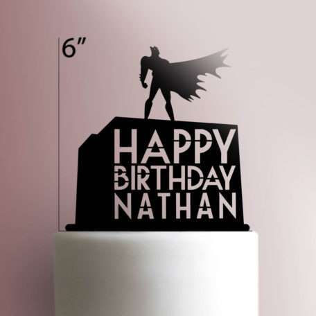 Custom Batman Happy Birthday Cake Topper 100