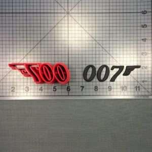 James Bond 007 Logo 100 Cookie Cutter