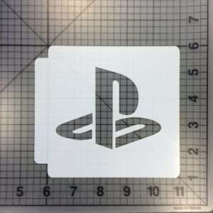 Playstation Logo Stencil 100