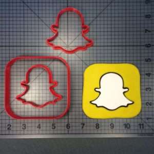 Snapchat Logo 100 Cookie Cutter Set
