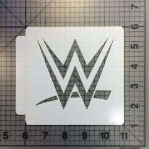 WWE Logo Stencil 100