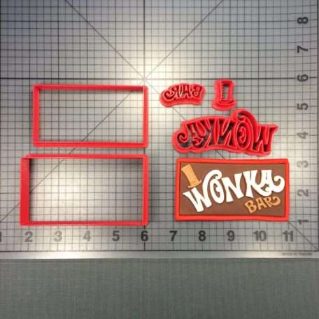 Willy Wonka - Wonka Bar 100 Cookie Cutter Set