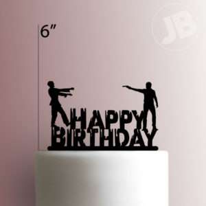 Happy Birthday Zombie 100 Cake Topper