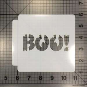 Halloween Boo Stencil 100