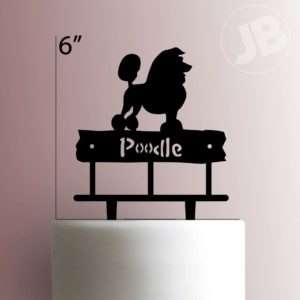 Poodle Cake Topper 100