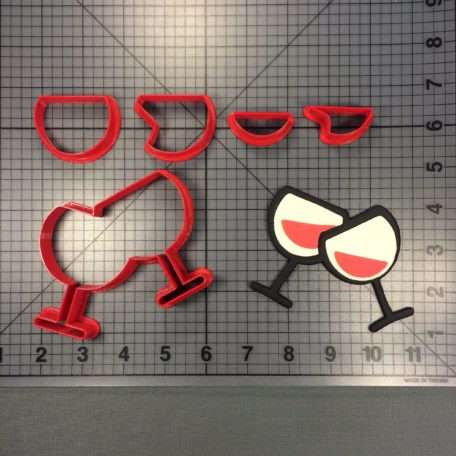 Wine Glasses 101 Cookie Cutter Set