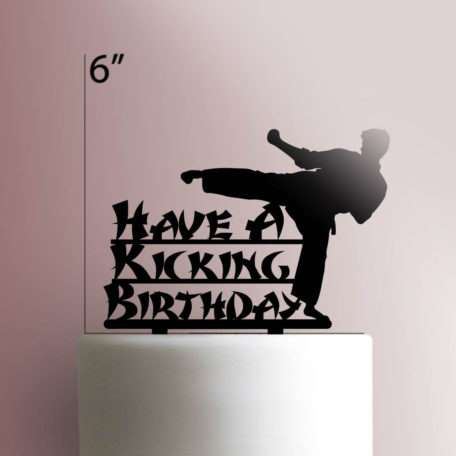 Karate Happy Birthday Cake Topper 225-008