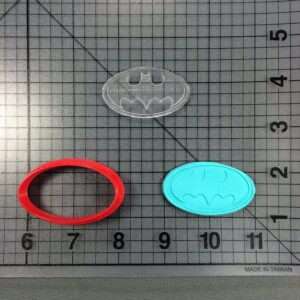 JB_ Batman 100 Cookie Cutter and Stamp (Embossed)