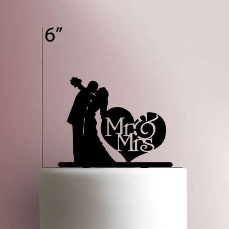 Mr and Mrs 225-054 Cake Topper