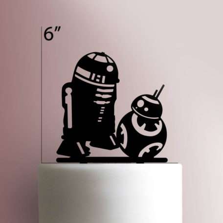 R2-D2 and BB-8 225-034 Cake Topper