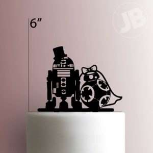 R2-D2 and BB-8 Wedding 225-042 Cake Topper