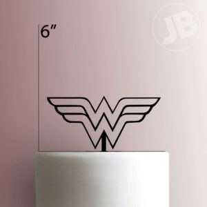 Wonder Woman Logo 225-133 Cake Topper