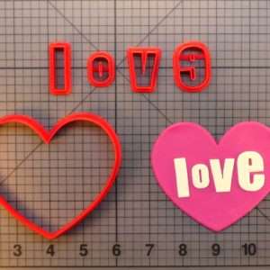 Love Heart 266-389 Cookie Cutter Set