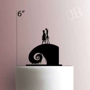 Nightmare Before Christmas - Jack and Sally 225-177 Cake Topper