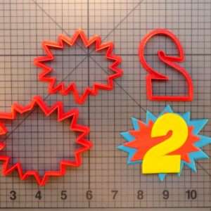 Pow Number 2 266-446 Cookie Cutter Set