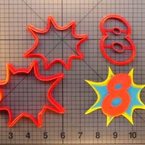 Pow Number 8 266-452 Cookie Cutter Set