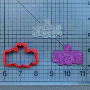 Peppa Pig Logo 227-117 Cookie Cutter and Stamp (Embossed