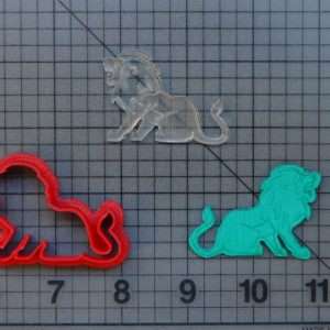 Lion 227-092 Cookie Cutter and Stamp (Embossed)