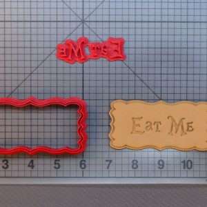 Alice In Wonderland - Eat Me 266-A135 Cookie Cutter and Stamp