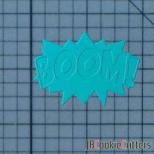 Boom Sign 227-131 Cookie Cutter and Stamp (Embossed 1)