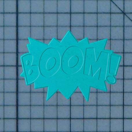 Boom Sign 227-131 Cookie Cutter and Stamp (Embossed 1)