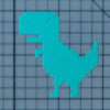 Google Chrome Dinosaur 227-294 Cookie Cutter and Acrylic Stamp