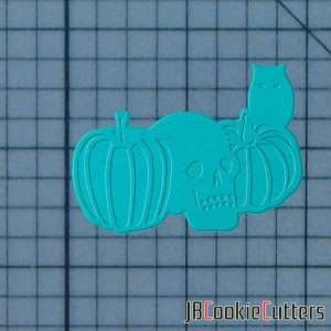 Halloween - Skull 227-317 Cookie Cutter and Stamp