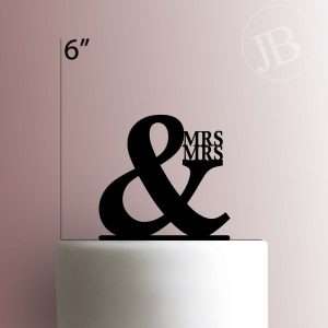 Mrs and Mrs 225-360 Cake Topper