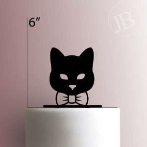 Bow Tie Cat 225-372 Cake Topper