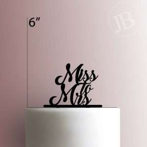 Miss To Mrs 225-396 Cake Topper