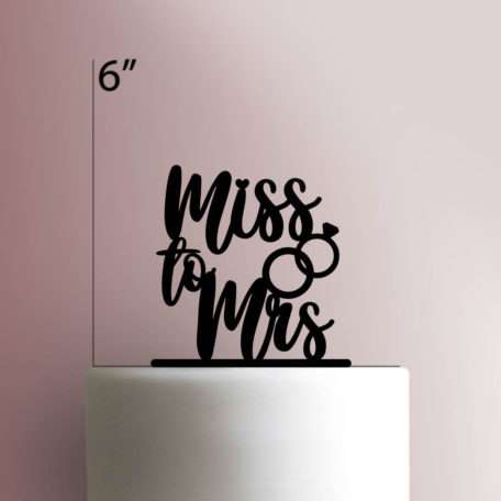 Miss to Mrs 225-429 Cake Topper