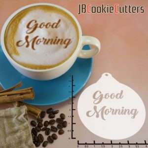 Good Morning 263-001 Latte Art Stencil