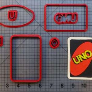 Uno Card 266-A376 Cookie Cutter Set