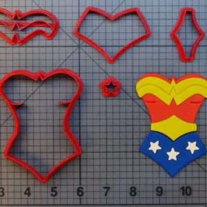 Wonder Woman Suit 266-A468 Cookie Cutter Set