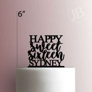 Custom Happy Sweet Sixteen 225-443 Cake Topper