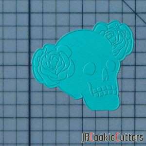 Floral Skull 227-539 Cookie Cutter and Stamp