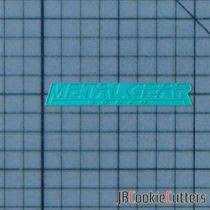 Metal Gear Solid Logo 227-682 Cookie Cutter and Stamp