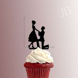 Engagement Proposal 228-036 Cupcake Topper