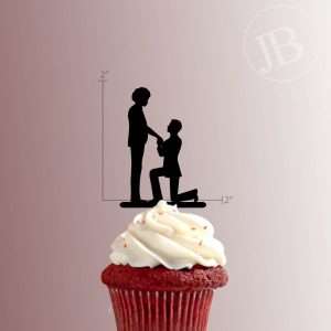 Engagement Proposal 228-047 Cupcake Topper