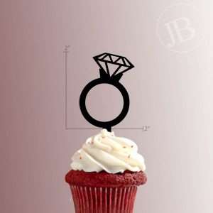Engagement Ring 228-042 Cupcake Topper