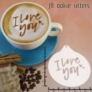 I Love You 263-090 Latte Art Stencil