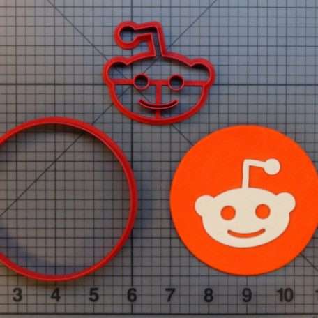 Reddit Logo 266-A778 Cookie Cutter Set