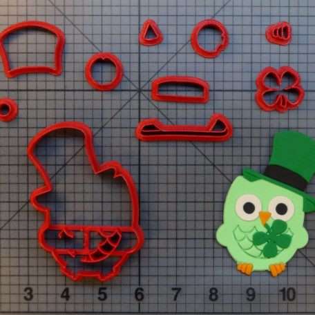 St. Patrick's Day Owl 266-A817 Cookie Cutter Set