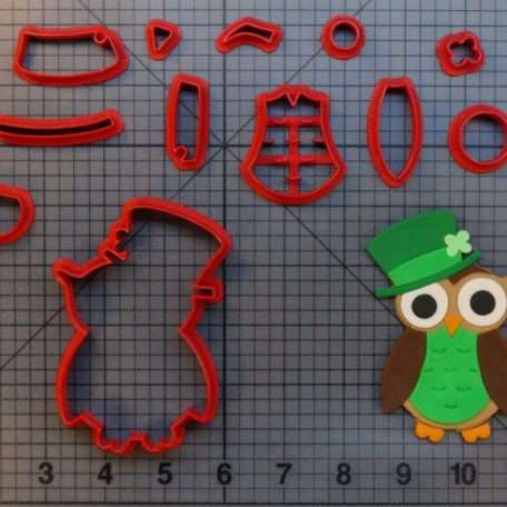 St. Patrick's Day Owl 266-A818 Cookie Cutter Set