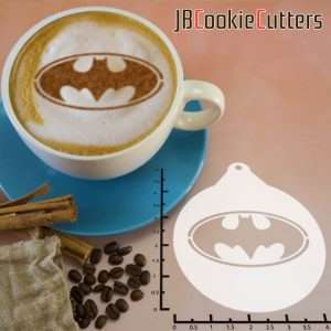 Batman Logo 263-146 Latte Art Stencil