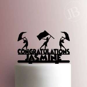 Custom Color Guard Congratulations 225-676 Cake Topper