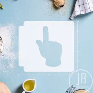 Emoji - Index Finger Pointing Up 783-A836 Stencil