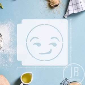 Emoji - Smirking 783-A788 Stencil