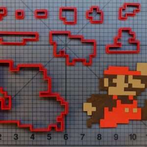 Super Mario - 8 Bit Mario 266-B190 Cookie Cutter Set